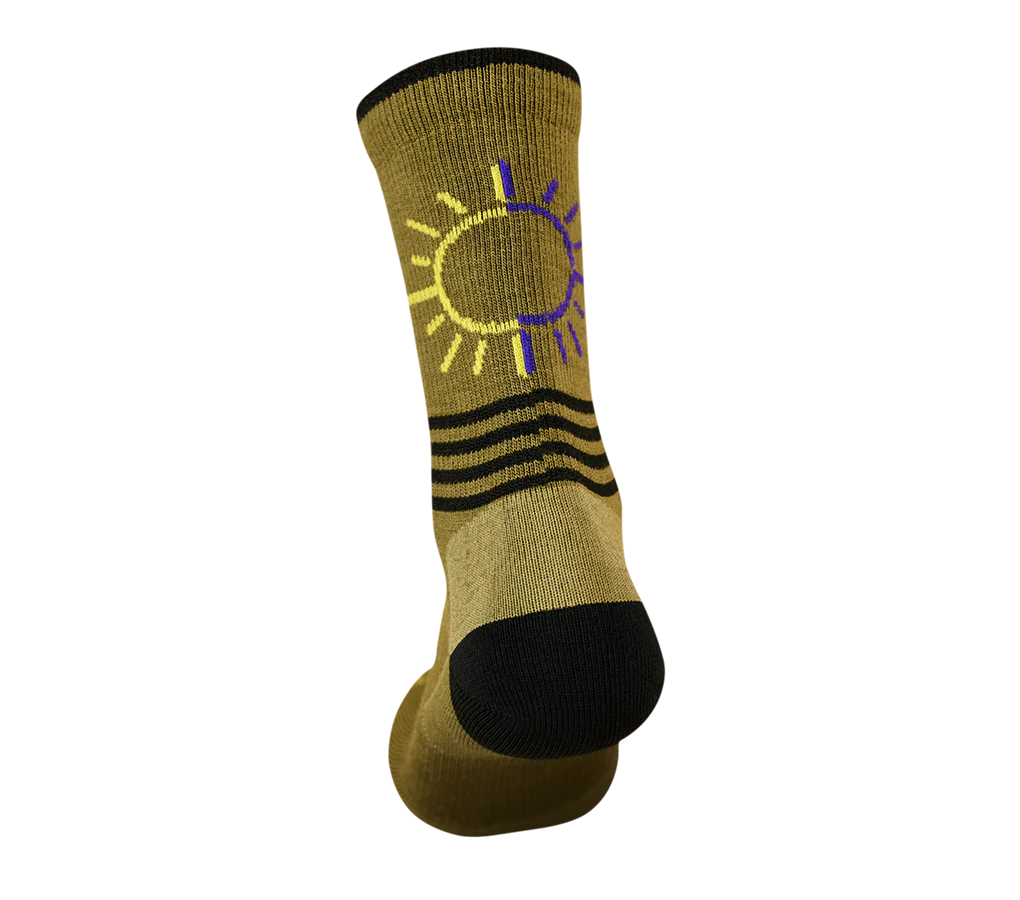 Point6 Merino Rising Sun III Ultra Light 3/4 Crew Sock