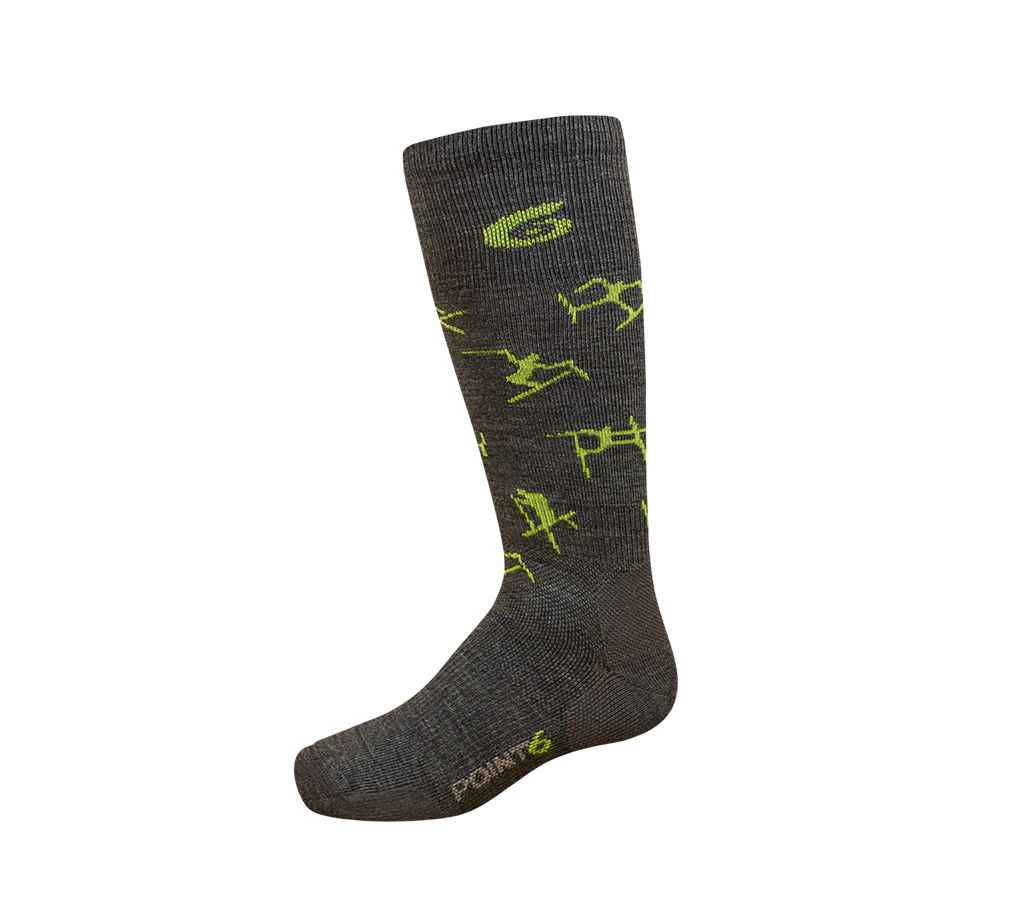 Point6 Merino Kids Rad Ultra Light OTC Ski/Snowboard Socks