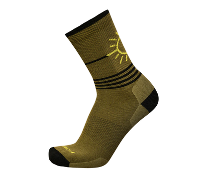Point6 Merino Rising Sun III Ultra Light 3/4 Crew Sock