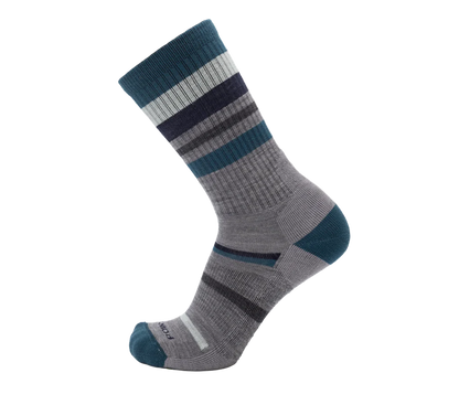 Point6 Merino Hiking Mixed Stripe Light Crew Sock