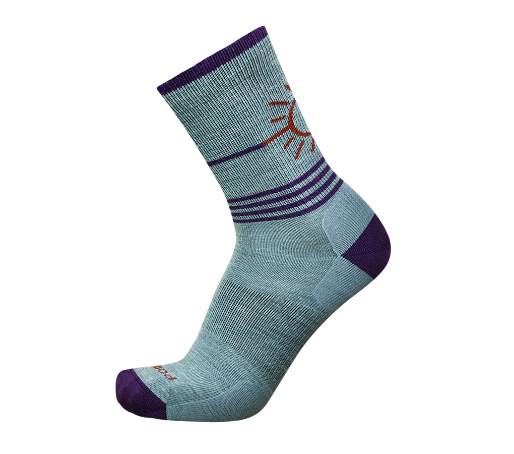 Point6 Merino Rising Sun III Ultra Light 3/4 Crew Sock